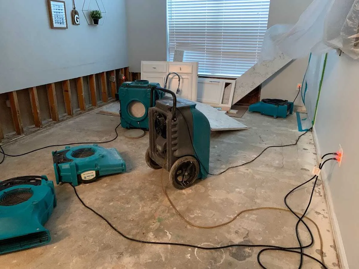 Dehumidifier in flood-cut room for Water Extraction & Removal in Ellenton